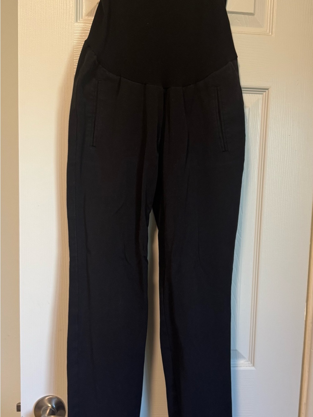 A Pea in the Pod Black Straight-Leg Maternity Pants